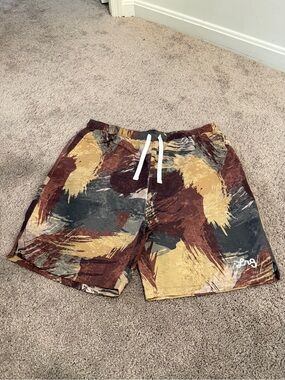 LRG Lifted Research Group Boardshorts Mens Camo Drawstring Swim Pockets